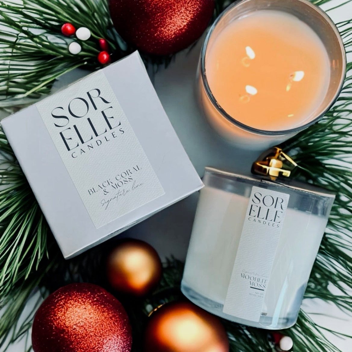 Balsam Fir strong christmas coconut wax candle