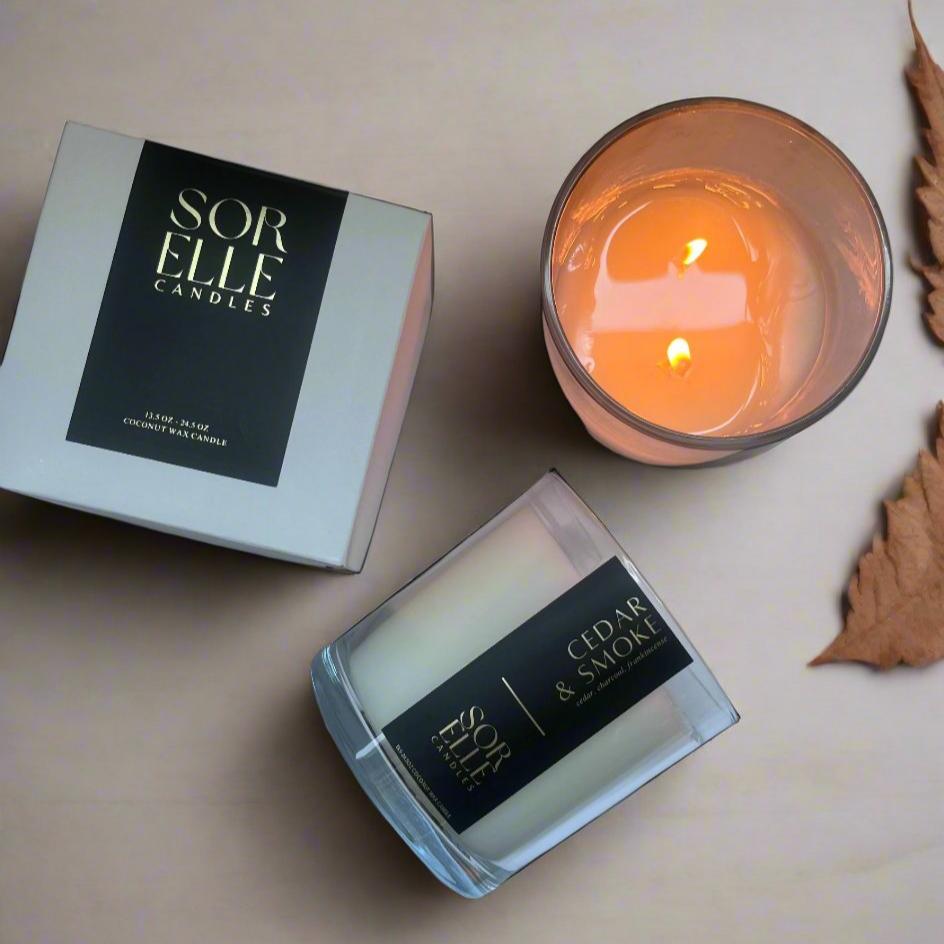 Strong Cedar Coconut Wax Candle