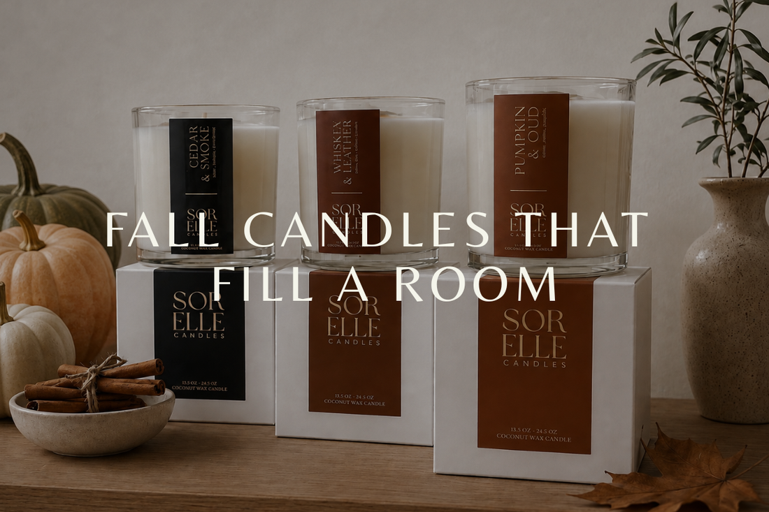 Fall Candles that fill a room with strong scent