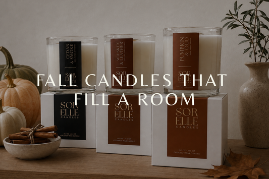 Fall Candles that fill a room with strong scent