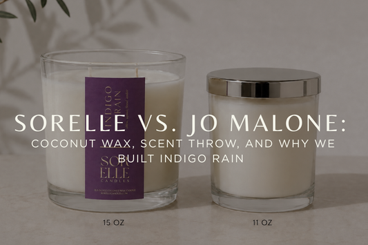 Coconut Wax vs.Jo Malone | Indigo Rain | Sorelle Candles