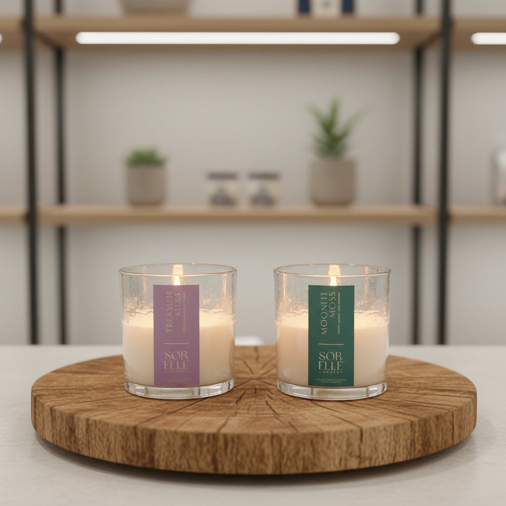 Joe Malone Black Cedarwood Dupe Candle - Juniper Blooms - Sorelle