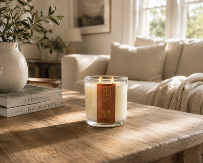 Sorelle Luxury Fall Candles, Autumn Cider. room filling candles. Coconut wax, non-toxic. Houston, Tx.