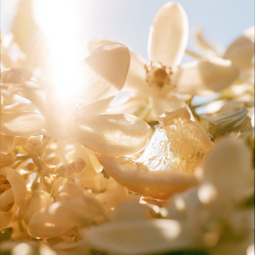 Fleur d'Orange coconut wax candle, editorial lifestyle photography