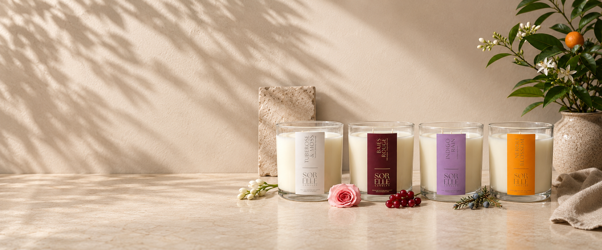 luxury dupe candles, jo malone, diptyque, LAFCO. Baies rouge, Indigo Rain, Neroli, Tuberose