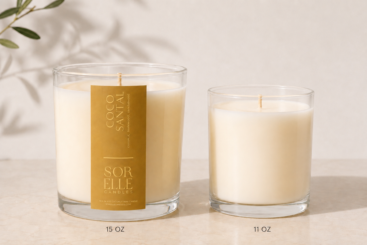 Inspired by Le Labo Santal 26, Coco Santal room filling coconut wax candle comparison