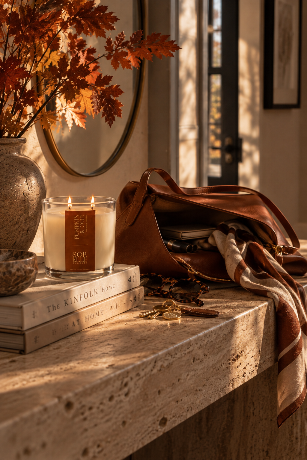 Strong smelling Pumpkin Oud,  Fall Spice candle